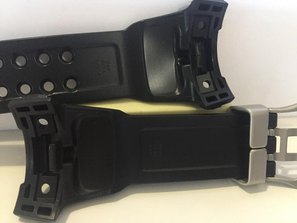 Casio Watchband GWN-1000 B Original Gulf Master Strap Black. Steel Keeper/Buckle