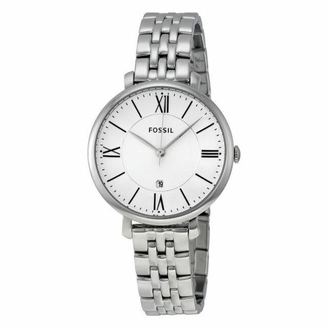 Fossil Jacqueline Silver Dial Stainless Steel Ladies Watch ES3433