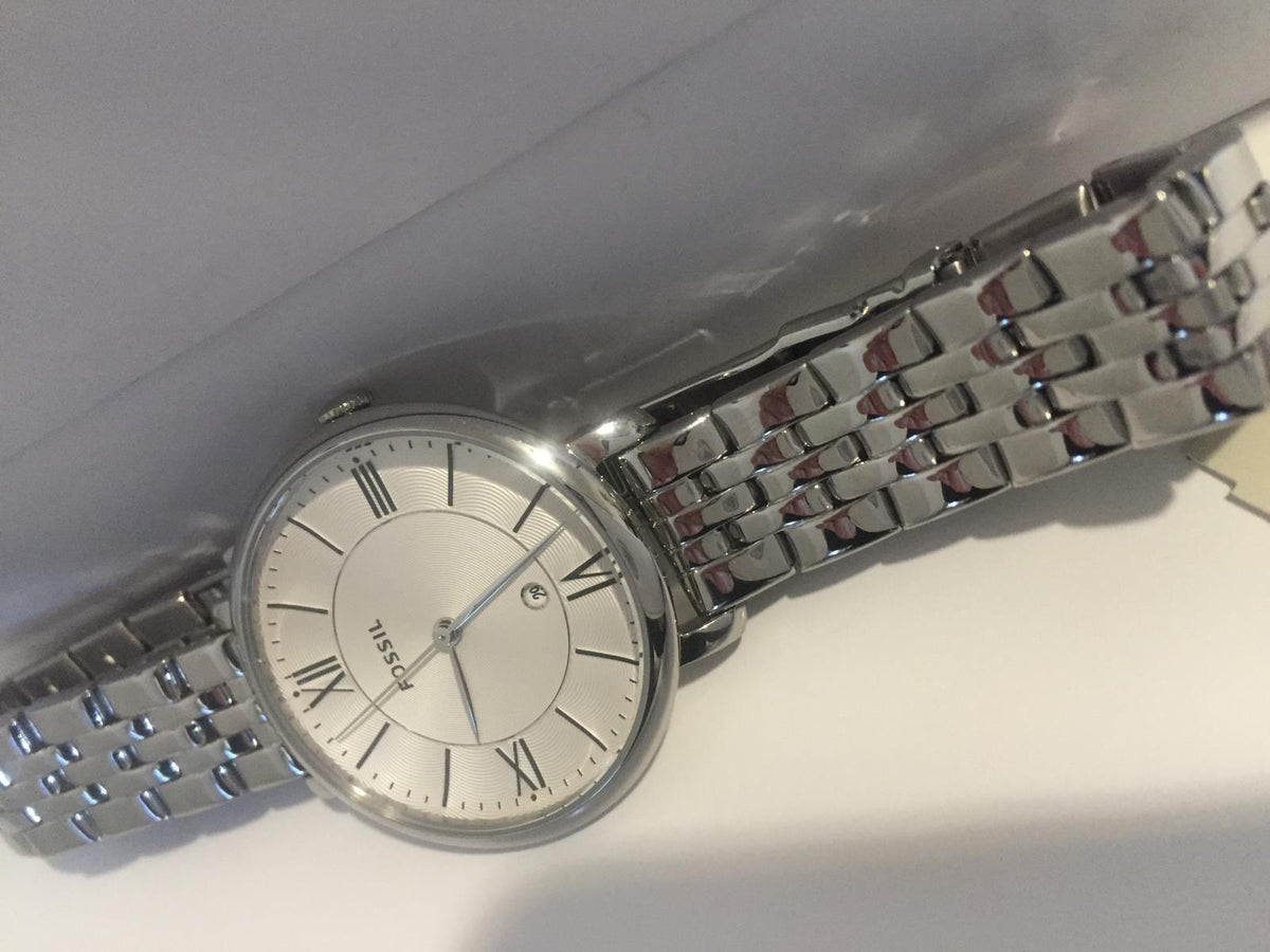 Fossil Jacqueline Silver Dial Stainless Steel Ladies Watch ES3433