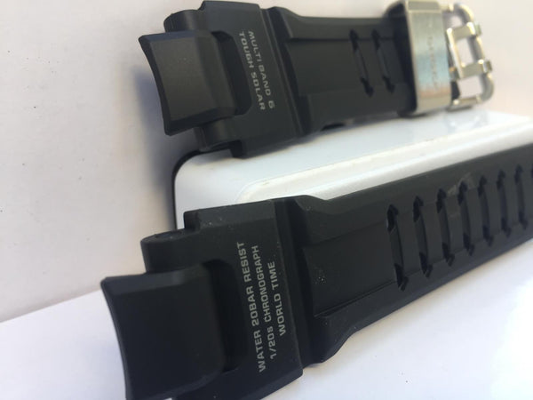 Casio Watchband GW-A1000 Original Gravity Master Strap Black.Steel Keeper/Buckle