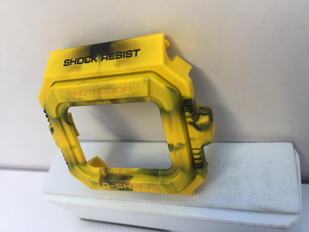 Casio Parts Bezel/Shell G-5500 JC-9 Camouflage Blended Yellow/Black.