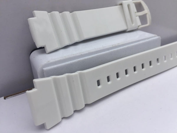 Casio Watchband W-214 Glossy White Original Strap for W-214HC-7A