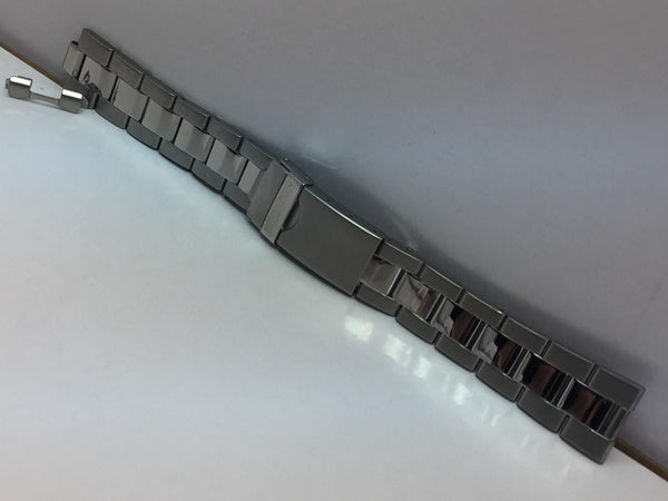 Swiss Army Watchband Original Officers Men's Steel Bracelet 19mm Curved End Caps