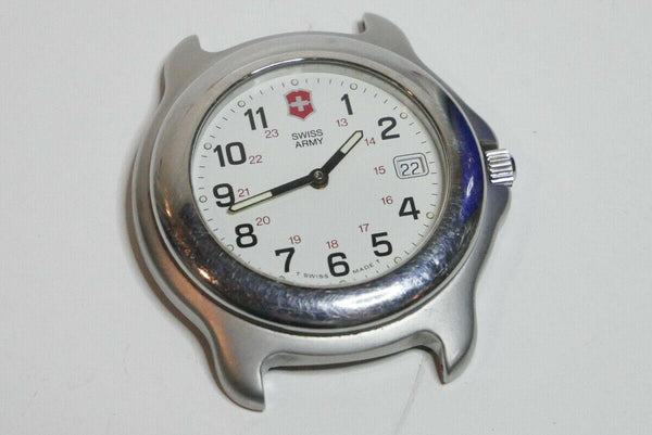 Swiss Army Watchband Original Officers Men's Steel Bracelet 19mm Curved End Caps