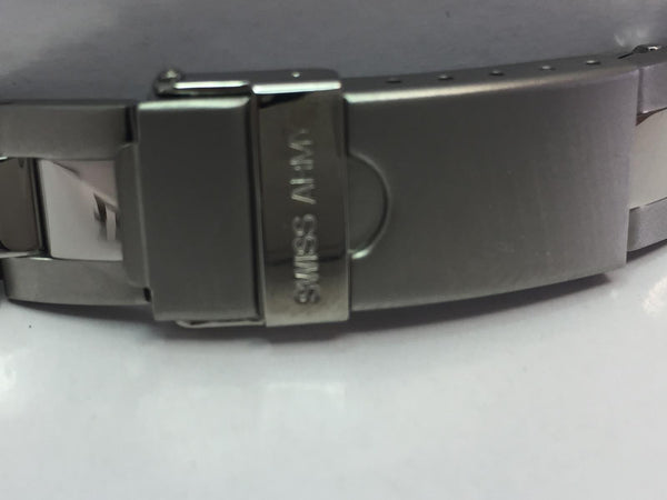 Swiss Army Watchband Original Officer Womens Steel Bracelet 15mm Curved End Caps