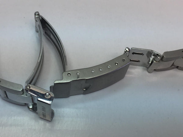 Swiss Army Watchband Original Officer Womens Steel Bracelet 15mm Curved End Caps