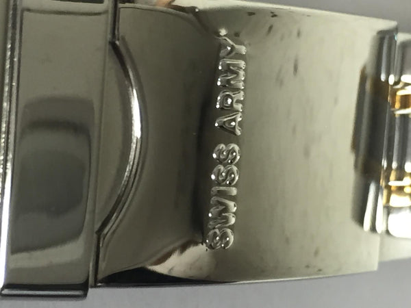 Swiss Army Watchband Mod 20000 Officers Men's Bracelet Two Tone 19mm curved end