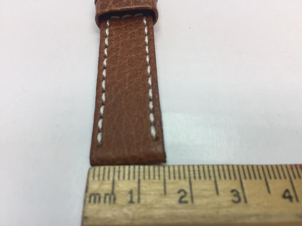Swiss Army Original Watchband Women's 15mm Brown w/ Logo Buckle,Outline Stitched