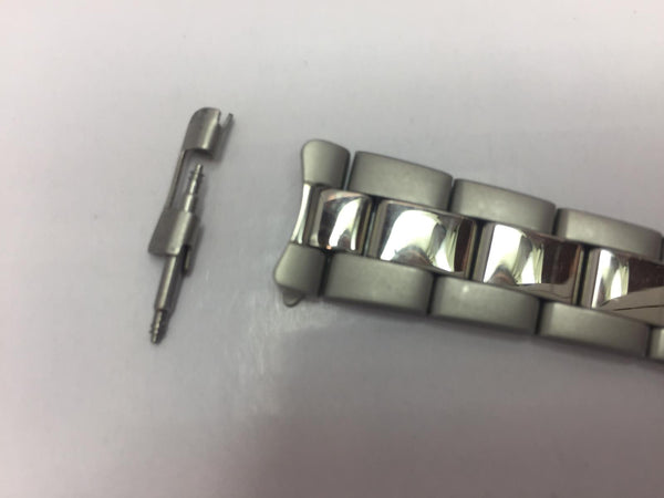 Swiss Army Watchband Original Officer Ladies Steel Bracelet 15mm Curved End Caps