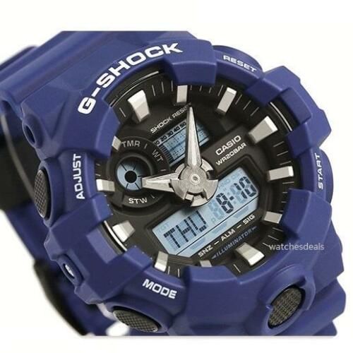 Casio Watchband GA-700 -2A. Original Blue Casio G-Shock Strap For GA-700-2ADR