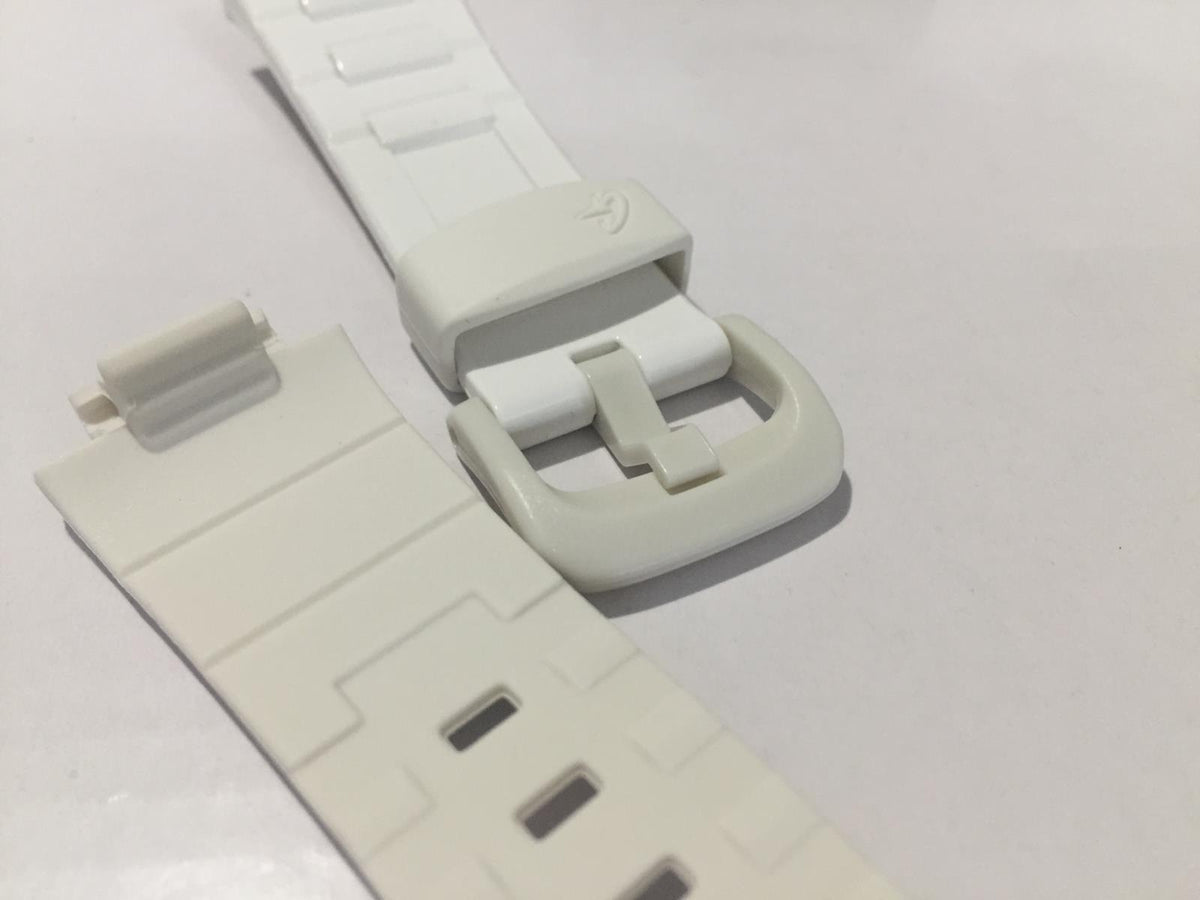 Casio Watchband BGD-120 -7, BLX-100-7 Original Baby-G Shiny White Strap