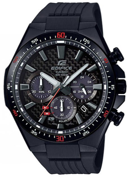 Casio Watchband EQS-800 CPB-1A.Original Edifice Solar Chrono Strap Blk W/Screws