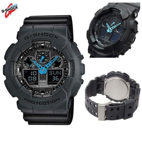 Casio Watchband GA-100 C-8, GA-110 TS Original G Shock. Dark Matte Gray Strap