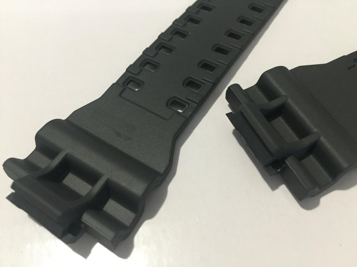 Casio Watchband GA-100 C-8, GA-110 TS Original G Shock. Dark Matte Gray Strap