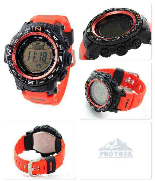 Casio Watchband PRW-3500 Y-4.Original Orange Protrek TripleSensor Strap