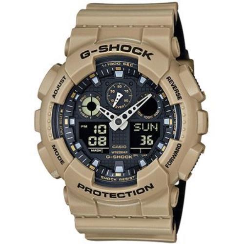 Casio Watchband GA-100 SD-8A. Original G Shock. Military Colors Beige Strap