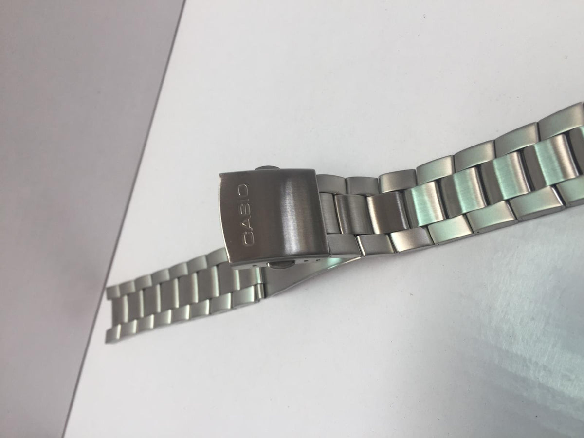 Casio Watchband Bracelet EF-105 w/Attaching pins and tubes. Stainless Steel.