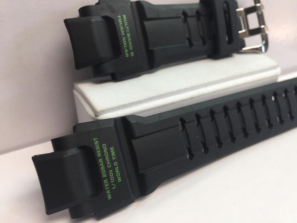 Casio Watchband GW-4000 -1A3 Black Strap Green Graphics Tough Solar G-Shock