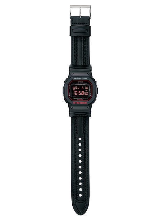 Casio Watch Parts DW-5600CL Original G-Shock Black Bezel/Shell w/Wht/Red Graphic