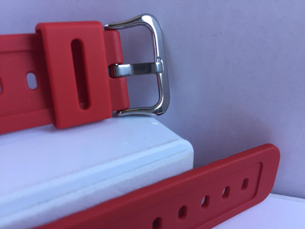 Casio Watchband DW-5600 E Red Strap. DW-5600 P-4, TB-4A. G-Shock band Red. 16mm