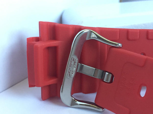 Casio Watchband DW-5600 E Red Strap. DW-5600 P-4, TB-4A. G-Shock band Red. 16mm