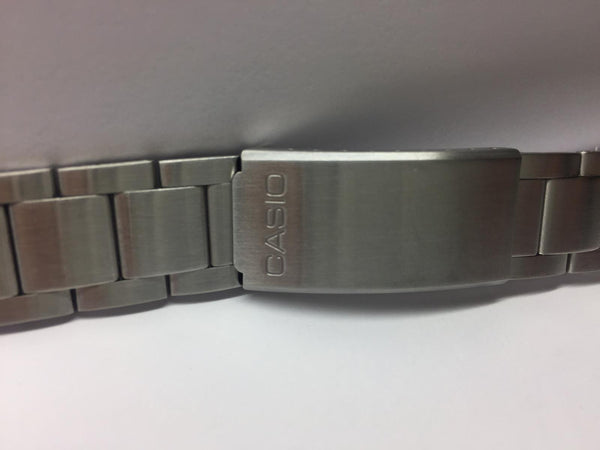 Casio Watchband Bracelet DBC-32. 22mm at Attachment, 25mm at Shoulder. All Steel