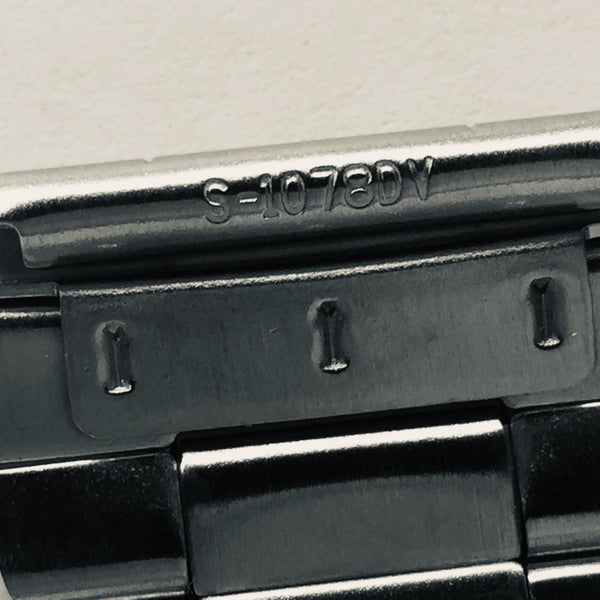 Casio Watchband Bracelet DBC-32. 22mm at Attachment, 25mm at Shoulder. All Steel