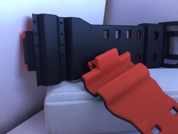 Casio Watchband GA-100 BR-1A,GA-700 BR-1A,GAS-100BR-1A,GAW-100 BR-1A.Black Strap