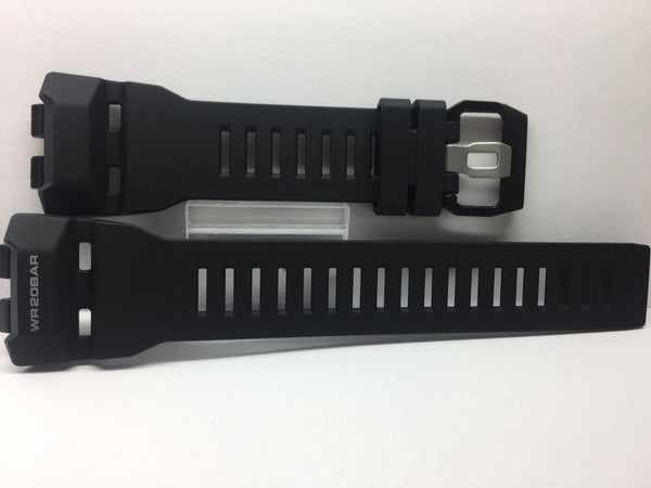 Casio Watchband GBD-100 Black Resin Strap WR20BAR G-Squad Band