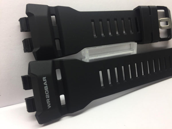 Casio Watchband GBD-100 Black Resin Strap WR20BAR G-Squad Band