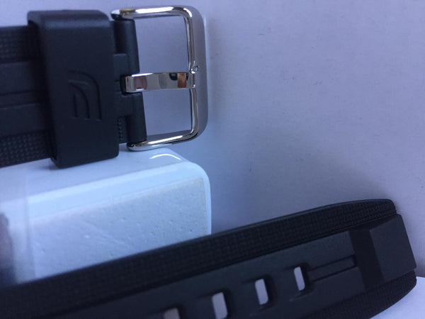 Casio Watchband EFV-550 P-1AV Curved End Original Edifice Black Strap W/Pins