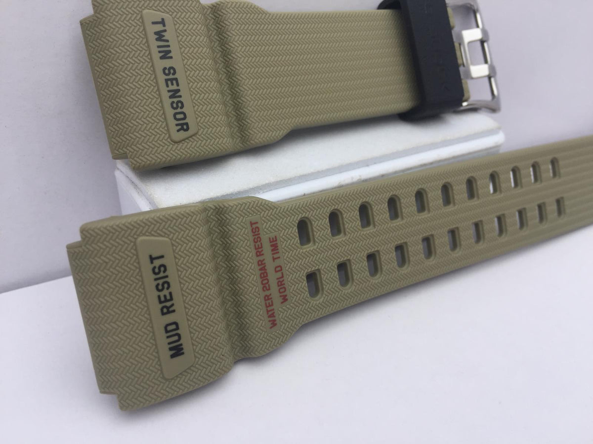 Casio Watchband GG-1000 Tan. Twin Sensor/Mud Resist Strap.