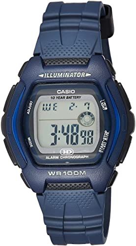 Casio Watchband HDD-600 -2 Blue. 18mm Resin Illuminator Band. Sport Strap.