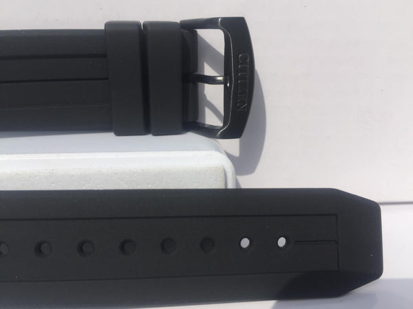 Citizen Watchband For Model AW1354. Original Form Fitted Black Rubber Strap