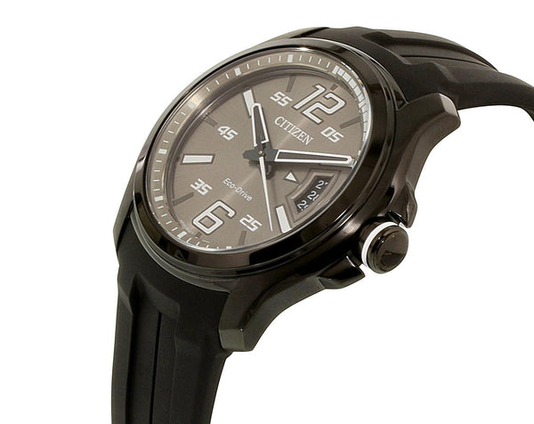 Citizen Watchband For Model AW1354. Original Form Fitted Black Rubber Strap