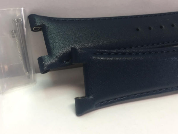 Casio Watchband EQS-910 BL-2 Blue Leather Strap w/Pins. Original Casio Edifice
