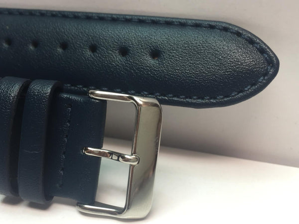 Casio Watchband EQS-910 BL-2 Blue Leather Strap w/Pins. Original Casio Edifice