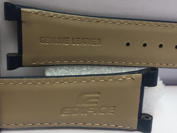 Casio Watchband EQS-910 BL-2 Blue Leather Strap w/Pins. Original Casio Edifice