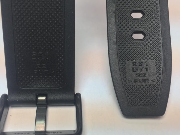 Casio Original Watchband ECB-900 PB-1A Black Resin Strap w/Pins.