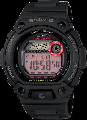 Casio Original Watchband BLX-102 Black. For Baby-G Tide Graph Watch