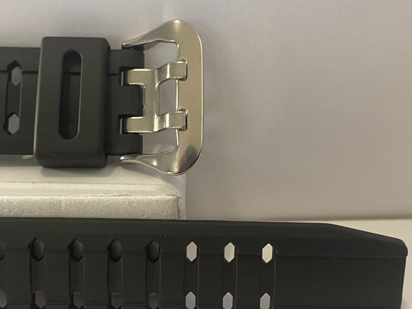 Casio Original Watchband GA-1000 Gravity Master Twin Sensor. Black Resin Strap.