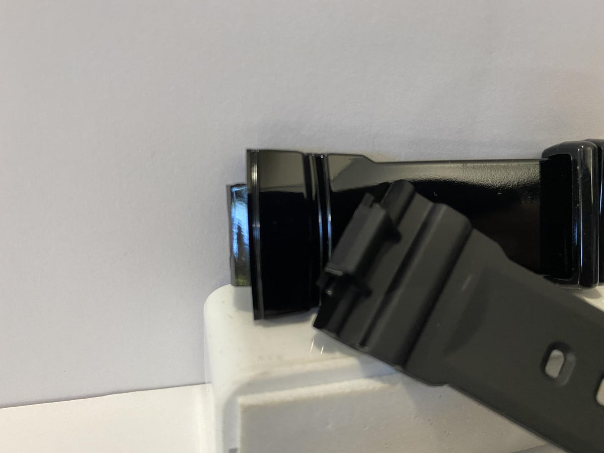 Casio Watchband BGA-190,BGA-195 Polished Black Baby-G Strap. Original Band.