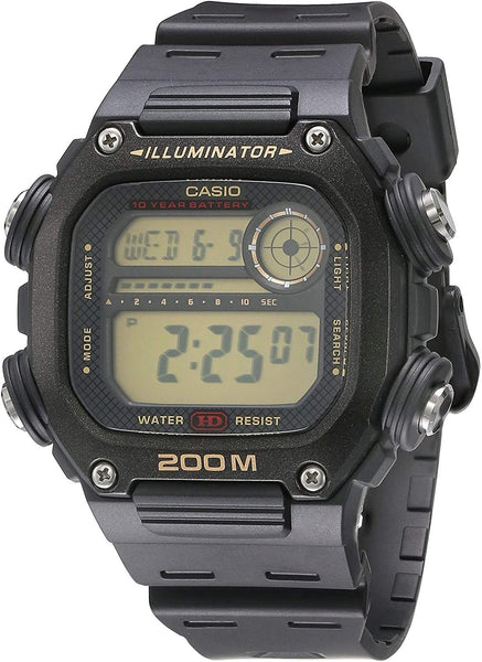 Casio Watchband Models: DW-291, W-737, AE-1500 Original Casio Strap Black Resin
