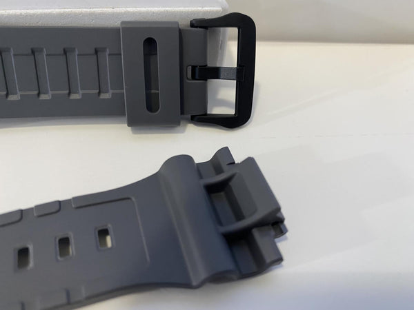 Casio Watchband Gray.Fits Model: W-735, W-736, AQ-S810, AE-Q110.Gray Resin Strap