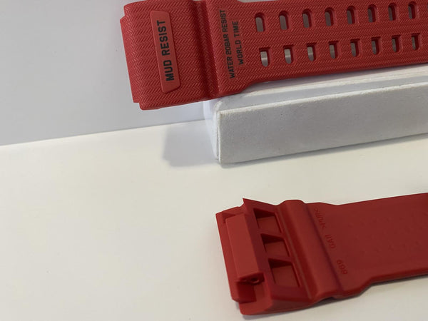 Casio Watchband Red GG-1000. Original  Mud Resist Twin Sensor Strap