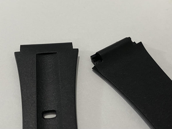 Casio Watchband F-201 Original Casio Strap. 18mm Black Resin Logo Buckle.