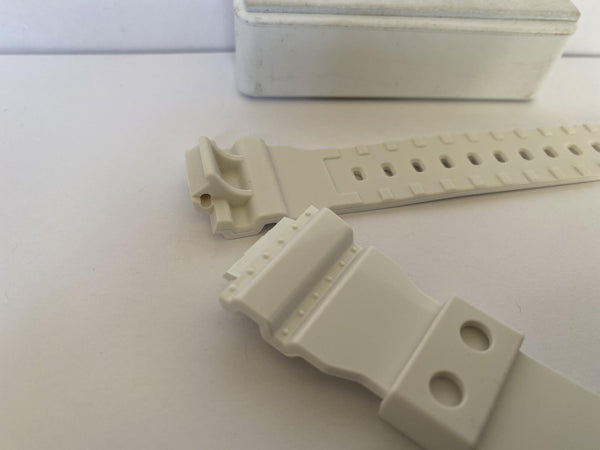 Casio Watchband GMA-S110 MP-7A Shiny White Original Casio Resin Strap.