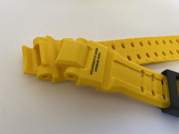 Casio Watchband GA-1000 -9B Yellow Twin Sensor Original Casio Resin Strap.