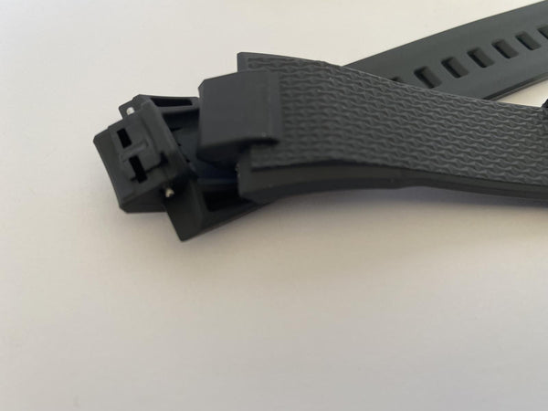 Casio Watchband GSTB-400 Original Casio Black Resin Strap With Spring Bars