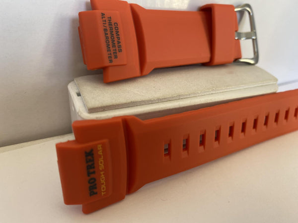 Casio Watchband PRG-270 -4A Orange Original Pro Trek Tough Solar Casio Strap